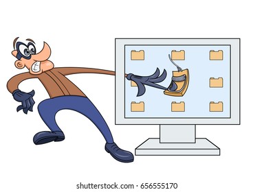 Computer thief has fallen into the trap 2