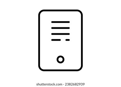 computer tower icon. icon related to device, computer technology. Line icon style. Simple vector design editable