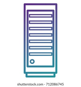 computer tower isolated icon