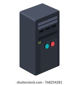 computer tower isolated icon