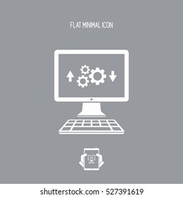 Computer transfer settings icon