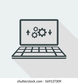 Computer transfer settings icon