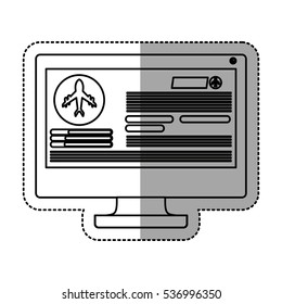 Computer and travel ecommerce design