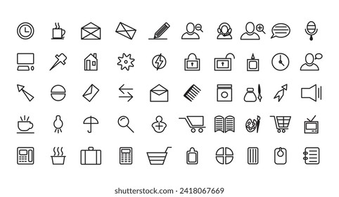 Computer IT and ui technology icon concept
