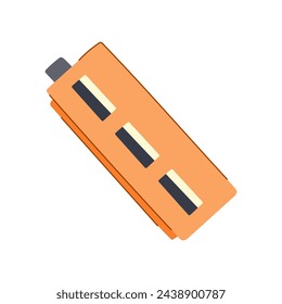 computer usb hub cartoon. mouse notebook, charge port, desk pc computer usb hub sign. isolated symbol vector illustration
