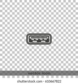 Computer usb port icon.