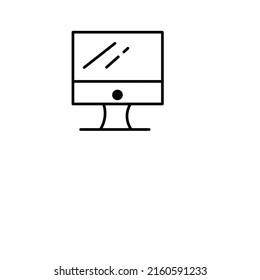 a computer used for work is placed on a table,screen and tv