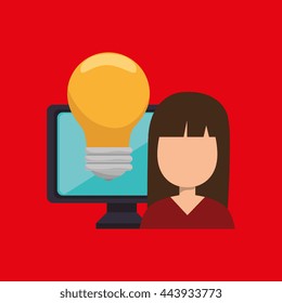 computer user design, vector illustration eps10 graphic 