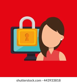 computer user design, vector illustration eps10 graphic 