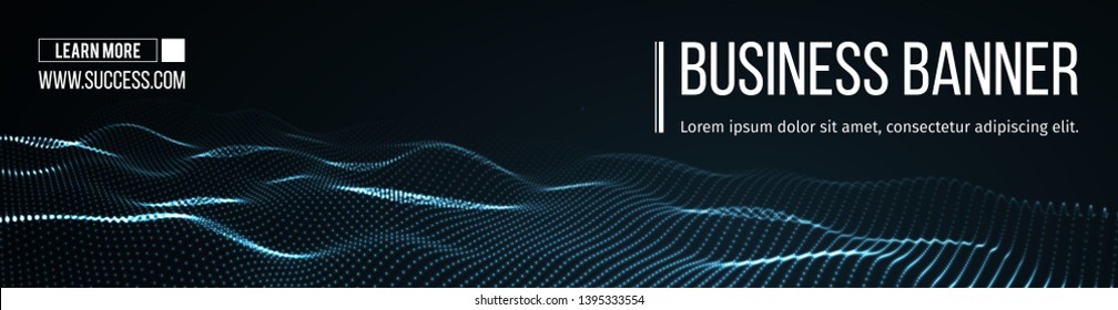 Computer vector banner. Business banner design EPS 10