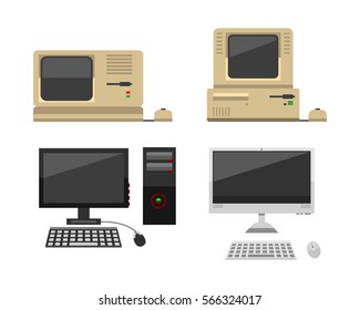 Computer Vector Evolution Illustration Stock Vector (Royalty Free ...