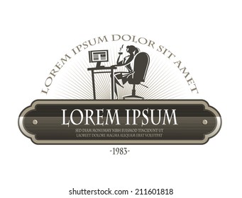 Computer. Vector format