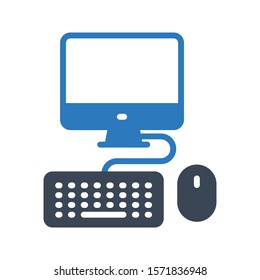 computer vector  glyph colour icon 