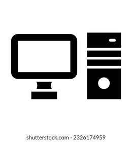 Computer Vector Glyph Icon For Personal And Commercial Use.

