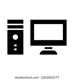 Computer Vector Glyph Icon For Personal And Commercial Use.
