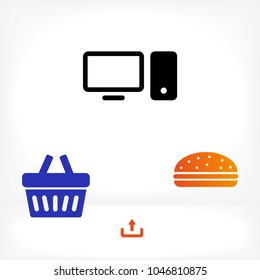 Computer  vector icon