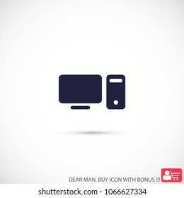 Computer  vector icon