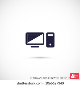 Computer  vector icon