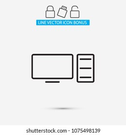 Computer Vector icon