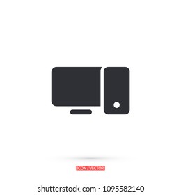 Computer  vector icon