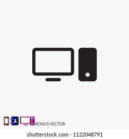 Computer  vector icon