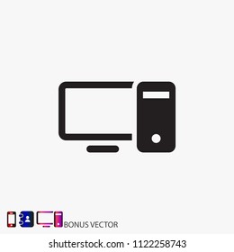 Computer  vector icon