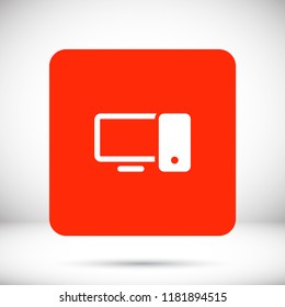 Computer  vector icon