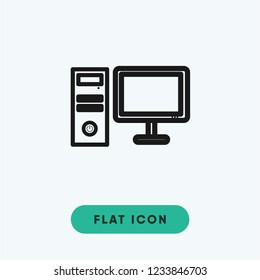 Computer vector icon