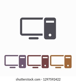 Computer  vector icon