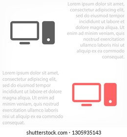 Computer  vector icon