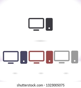 Computer  vector icon