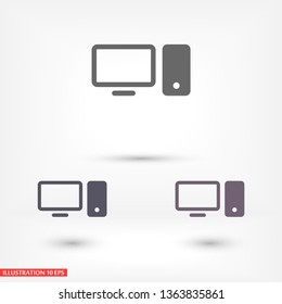 Computer  vector icon