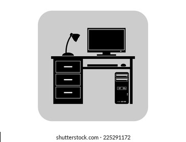 Computer vector icon