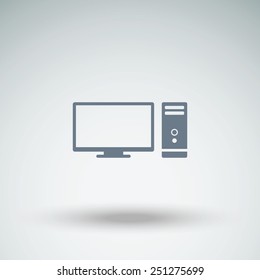 Computer vector icon.