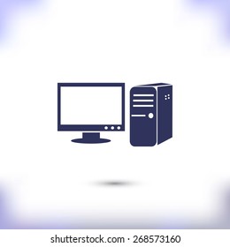 Computer  vector icon