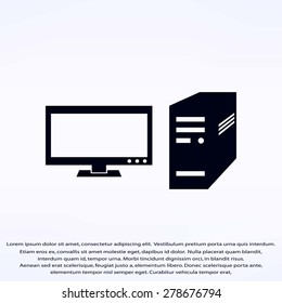Computer  vector icon