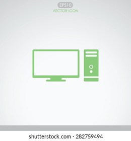 Computer vector icon.