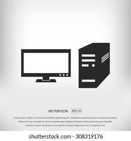 Computer  vector icon