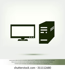 Computer  vector icon