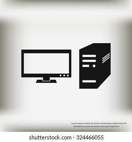 Computer  vector icon