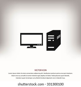 Computer  vector icon