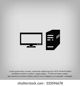 Computer  vector icon