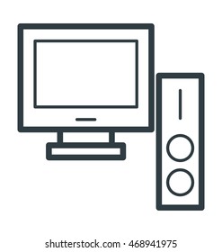 Computer Vector Icon