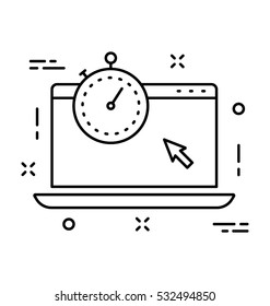 Computer Vector Icon