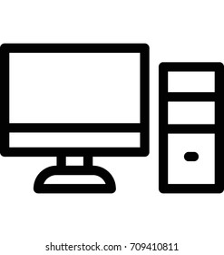 Computer Vector Icon