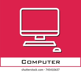 Computer vector icon