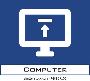 Computer vector icon