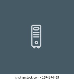 Computer vector icon. Computer concept stroke symbol design. Thin graphic elements vector illustration, outline pattern for your web site design, logo, UI. EPS 10.