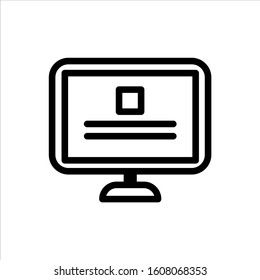 computer vector icon in here