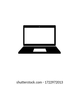 Computer vector icon. A laptop. Design, computer monitor